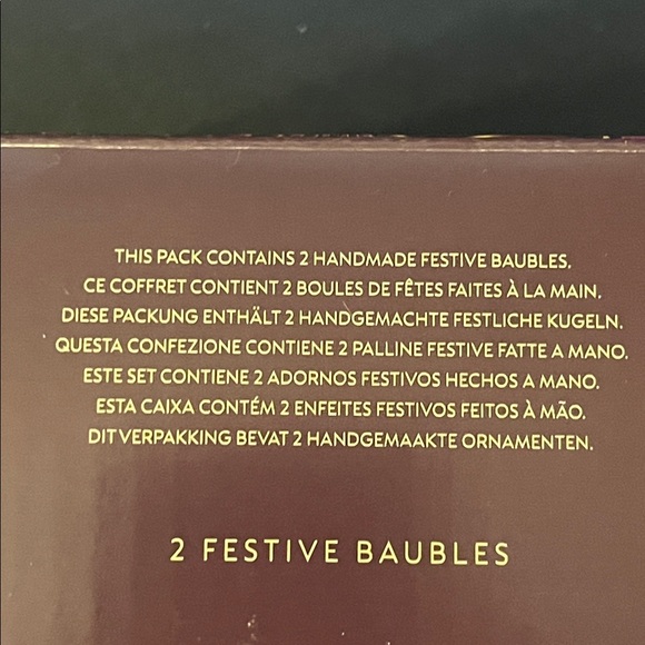 NWT 2025 Limited Edition Nespresso x Thandiwe Muriu Festive Glass Baubles - Picture 6 of 6